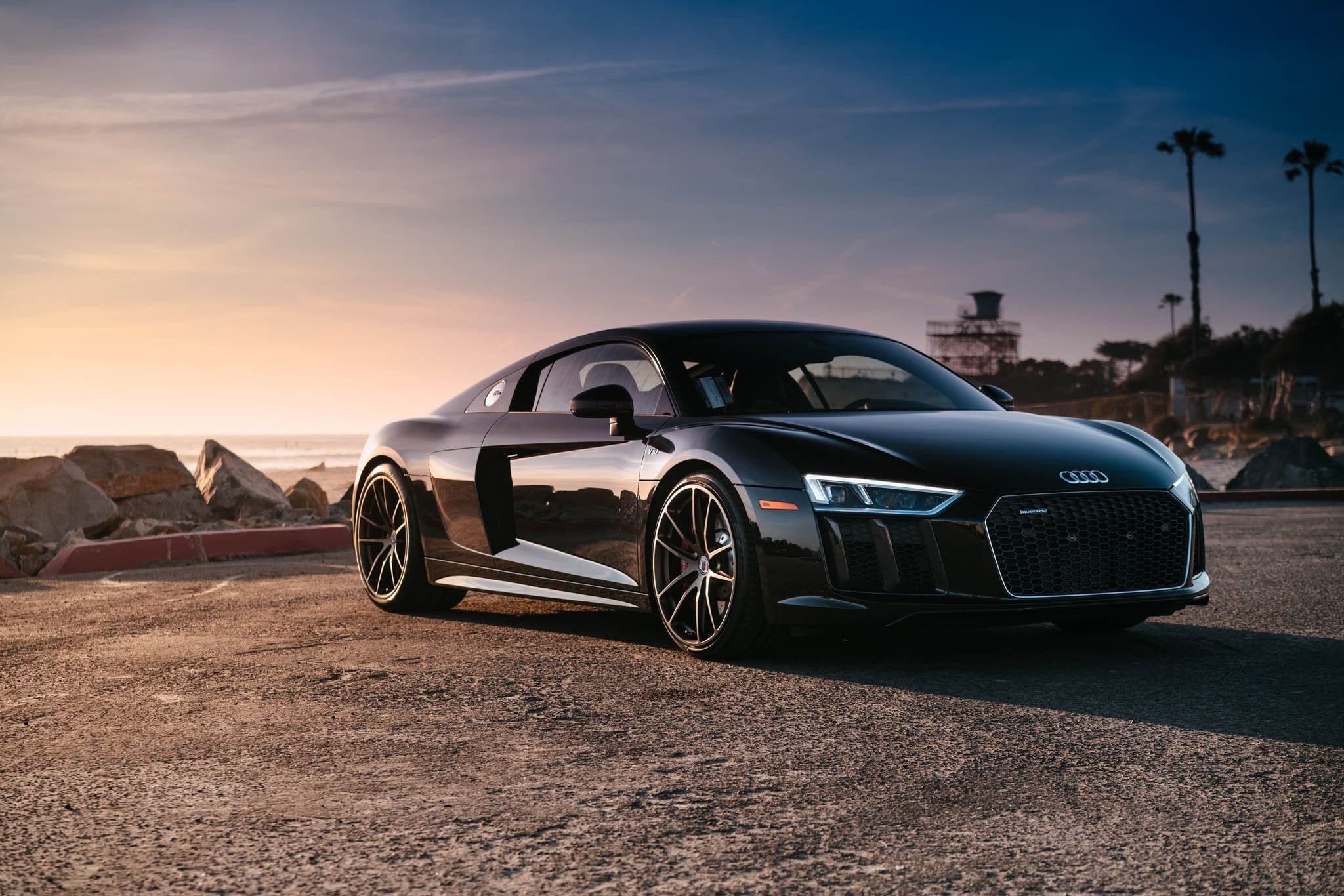 Audi r8 ночная