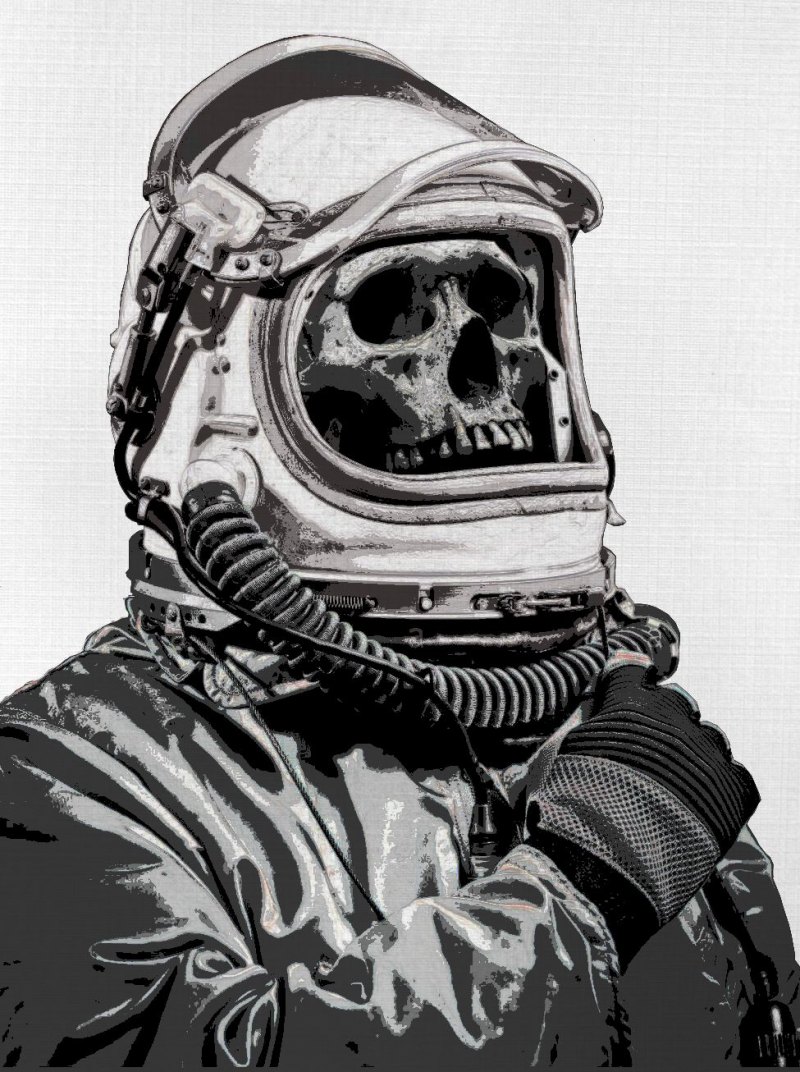 Космонавт скелет