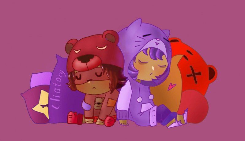 Квин и Сэнди из мультика Дарья