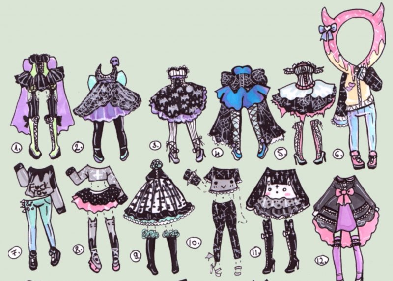 Наряды гача клуб