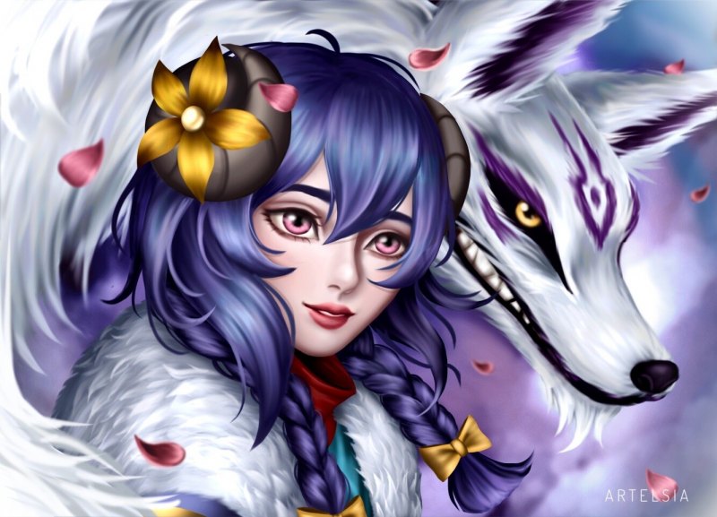 League of Legends Киндред дух цветения