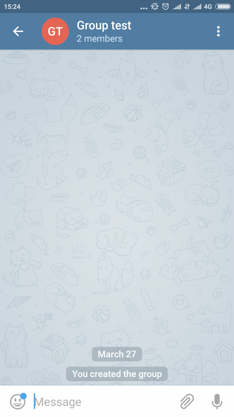 Telegram chat Bubble