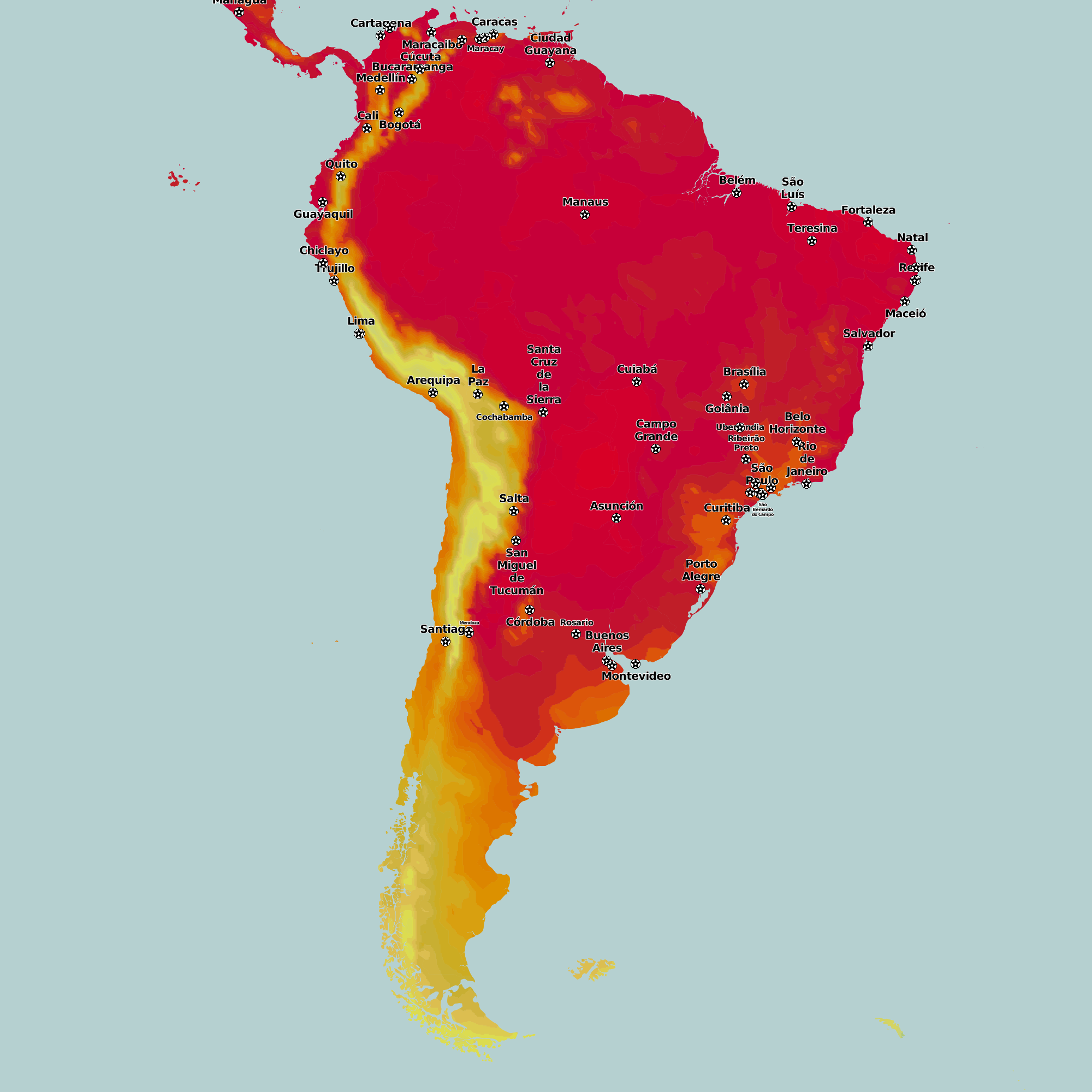 Погода в южной америке. Панама Южная Америка климат. South America temperature Map. South America Map 2022.