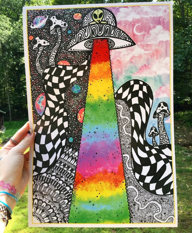 Рисование Копик маркерами