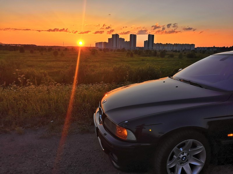 BMW e39 в закате