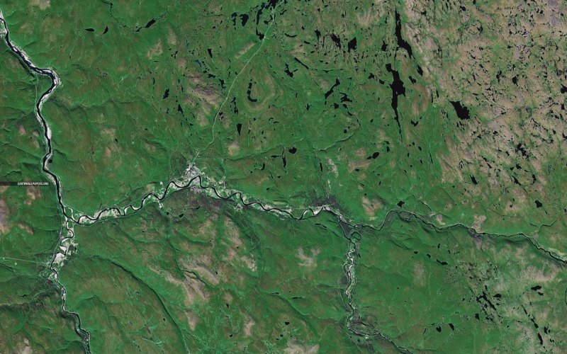 Сибирские леса со спутника в реальном времени