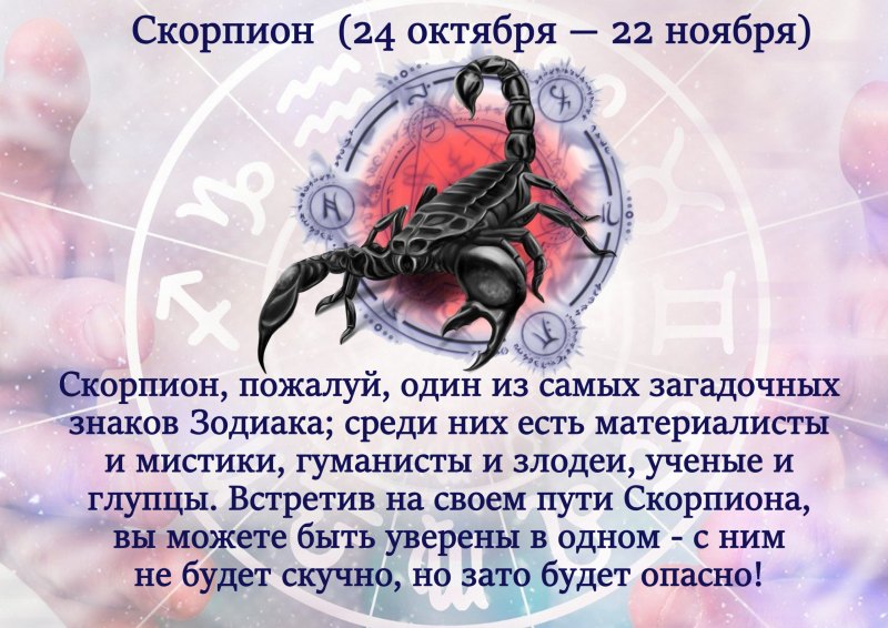 Скорпион по гороскопу