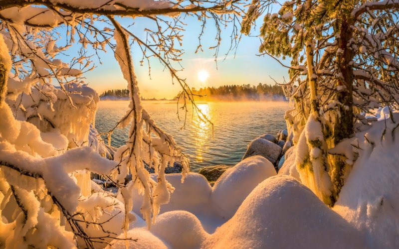 Мороз рассвет