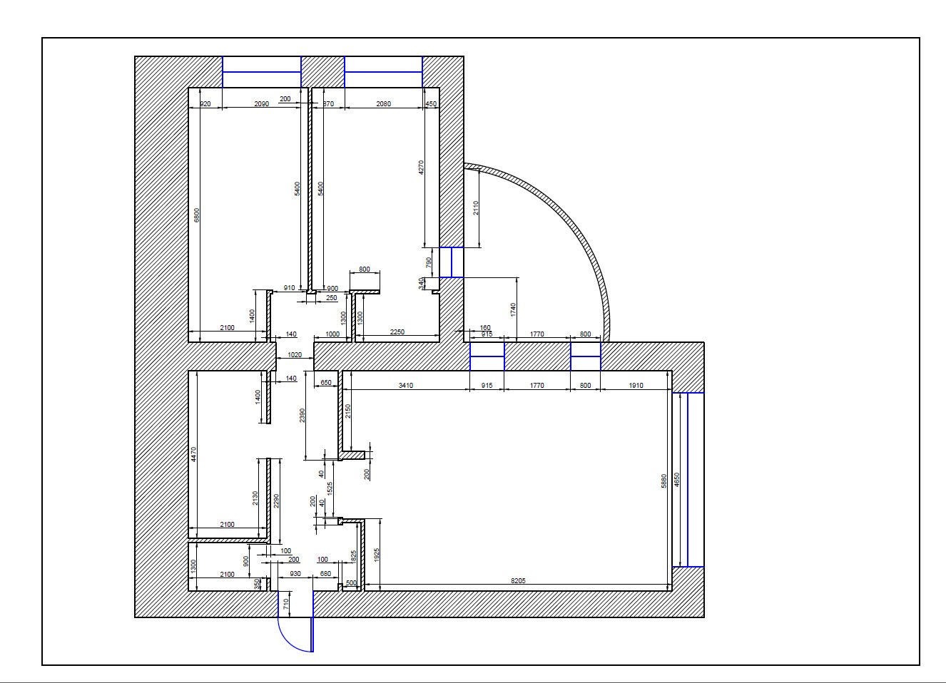 План дома dwg