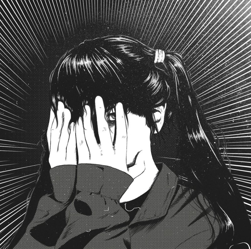 Аниме чб Эстетика