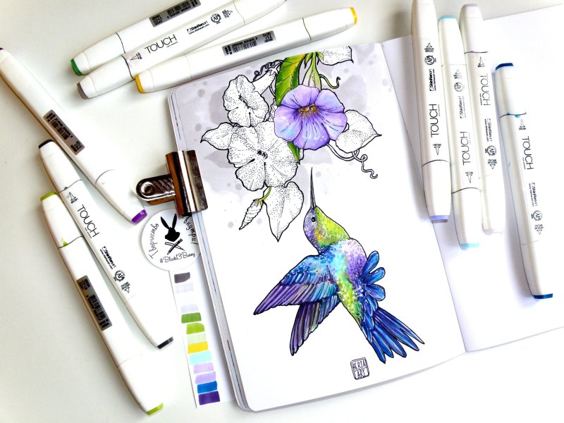 Скетчбук для рисования маркерами