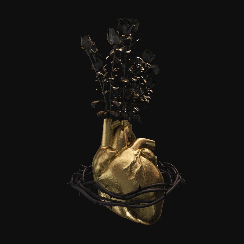 Gold tears aesthetic