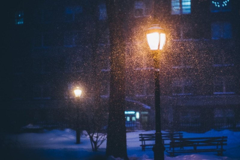 Новогодняя атмосфера на улице