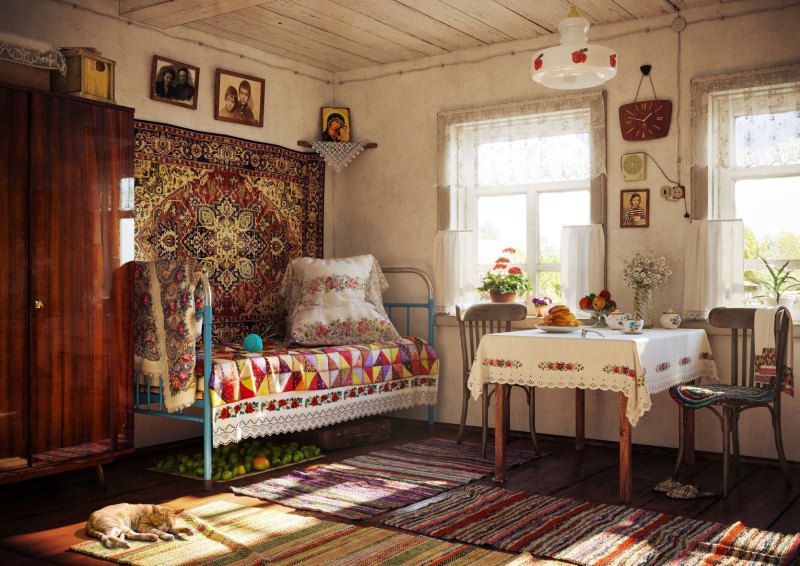 Советская кухня интерьер