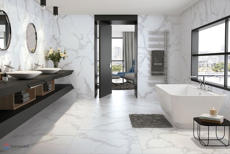 Керамогранит Creto Calacatta Extra белый 60,7х60,7