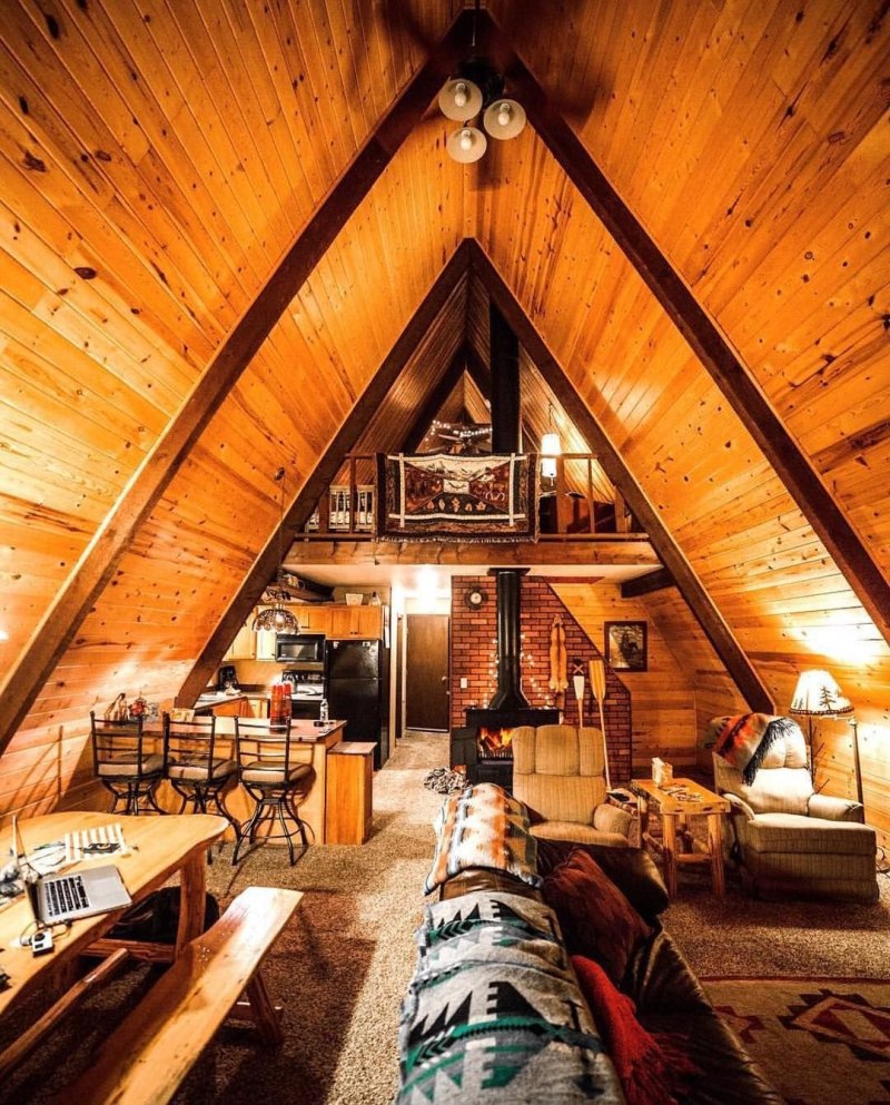 А-образный дом. A-frame. Дом шалаш.