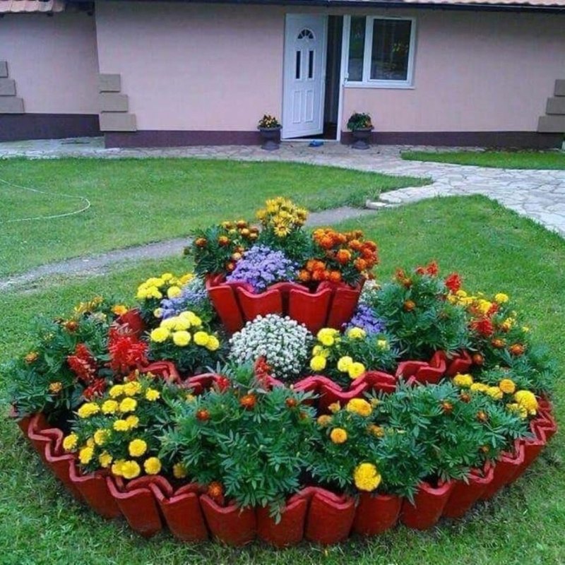 Необычные грядки и клумбы