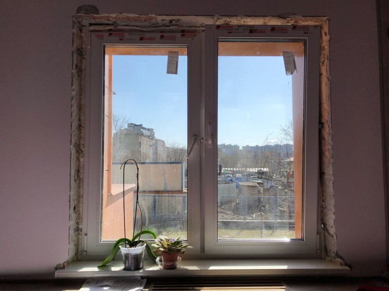 Окна пластиковые без пластиковых откосов