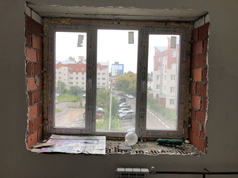 Окно ПВХ без откосов