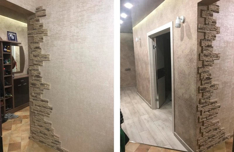 Внутренняя отделка балкона камнем