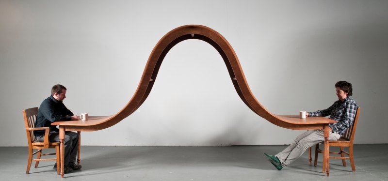 Coffee Bench скамейка трансформер от Karolina Tylka