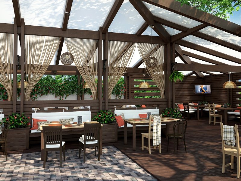 Revit летняя веранда