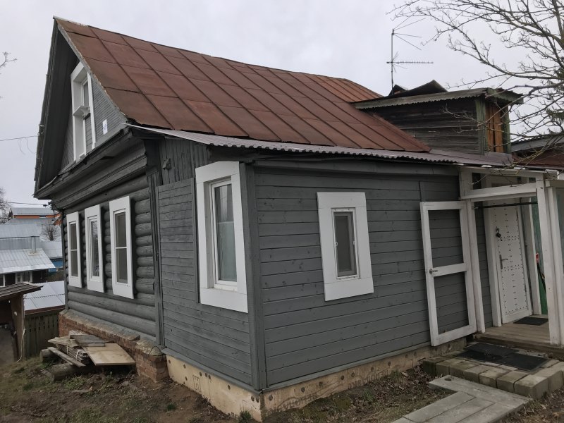 Отреставрированный деревянный дом