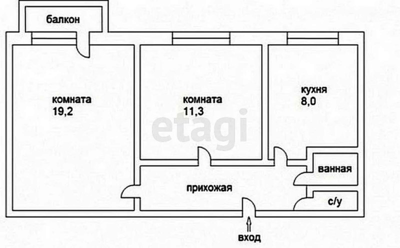 Хрущевка планировка планировка 2к