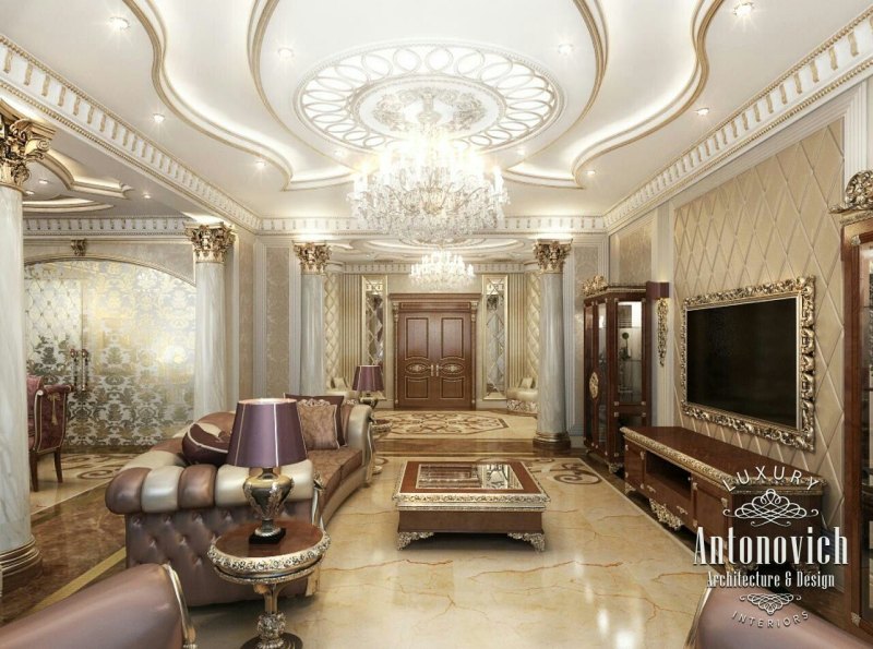 Красивые потолки классика