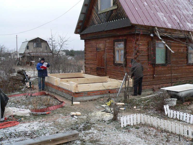 Пристройка к дому из бруса