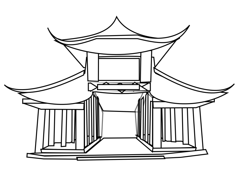 Китайский храм отмывка